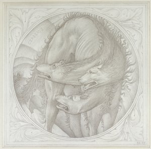 Die Geschichte von Orpheus: Cerberus, 1875